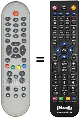 Mando a distancia equivalente RC 1523702-00