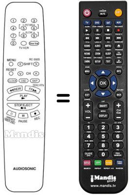 Mando a distancia equivalente RC 302 S