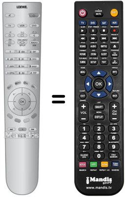 Comandament a distància equivalent RC 4 (B)