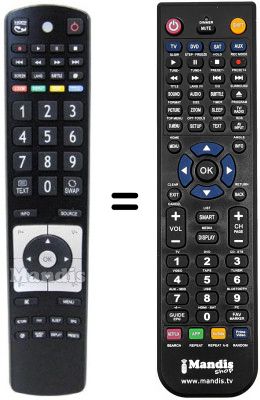 Mando a distancia equivalente RC 5110