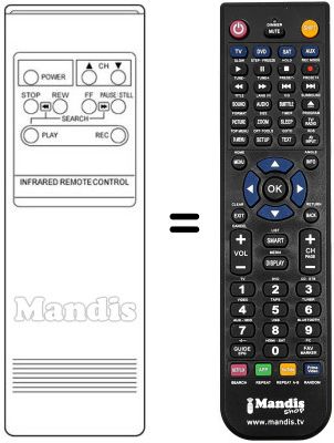 Mando a distancia equivalente RC 53