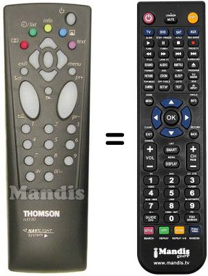 Mando a distancia equivalente Nogamatic 28 DG 41 E