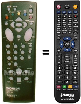 Replacement remote control Pathé Marconi 33 MS 24 E