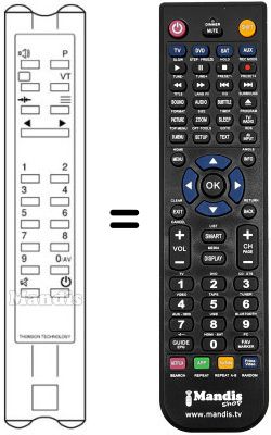 Mando a distancia equivalente RCT 300