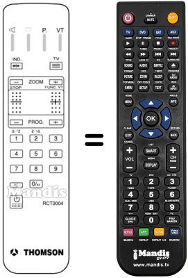 Replacement remote control Arc En Ciel 24 VS 65 J Replacement remote control Arc En Ciel 24 VS 65 J
