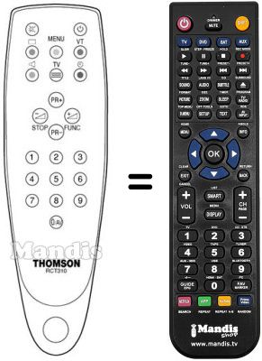 Replacement remote control Teleavia 10 MH 79 B