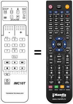 Replacement remote control RCT 8000 Replacement remote control RCT 8000