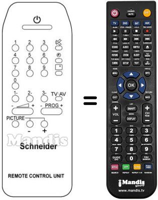 Mando a distancia equivalente REM.CONTR.UNIT 39 PROGR