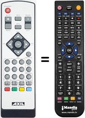 Mando a distancia equivalente Autovox AX SGT 17N