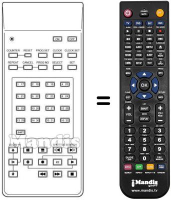 Replacement remote control RM-7200