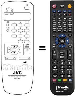 Replacement remote control RM-C485