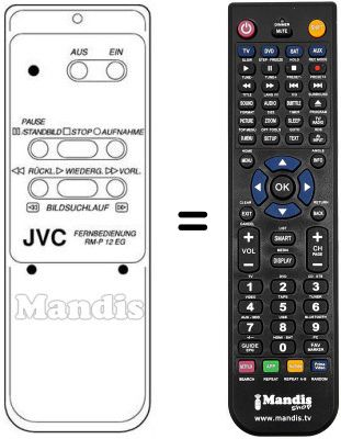 Replacement remote control RM-P12EG