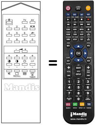 Replacement remote control 3F14-00009-103