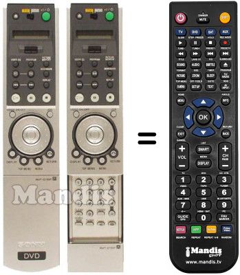 Replacement remote control RMT-139 P