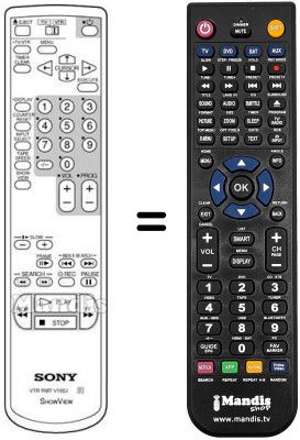 Mando a distancia equivalente RMT-V166 J