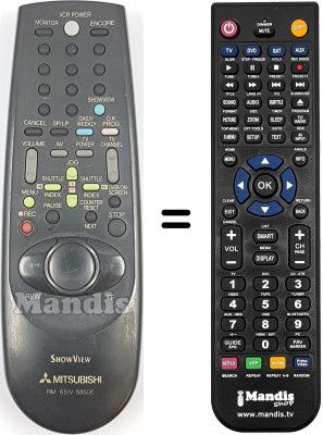 Mando a distancia equivalente RM 651V-59506 Mando a distancia equivalente RM 651V-59506