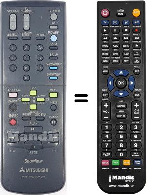 Mando a distancia equivalente RM M40V-57501 Mando a distancia equivalente RM M40V-57501