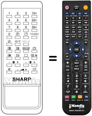 Replacement remote control RRMCG 0498 CESA