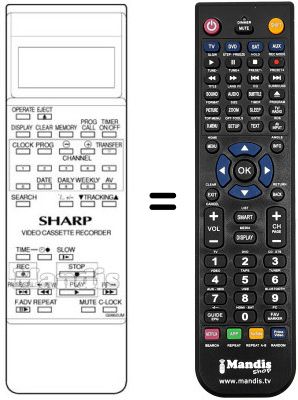 Replacement remote control RRMCG 0662 UMSA