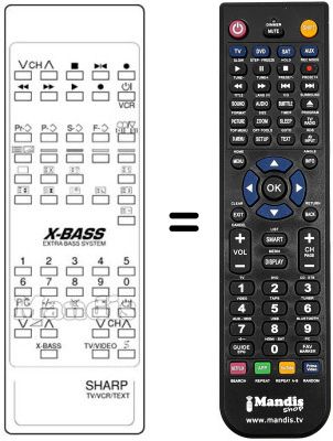 Replacement remote control RRMCG 1022 BMSA