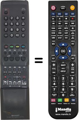 Replacement remote control RRMCG 1023 BMSA