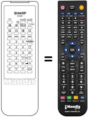 Replacement remote control RRMCG 1044 BMSA