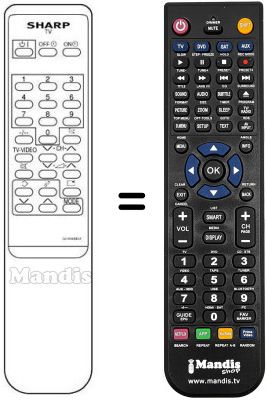 Replacement remote control RRMCG 1046 BMSA
