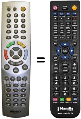 Mando a distancia equivalente RS-535