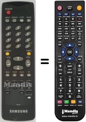 Replacement remote control 00006 C Replacement remote control 00006 C