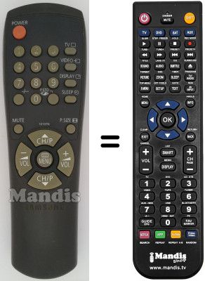 Replacement remote control 10107 N