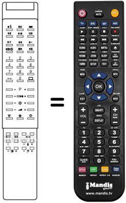 Replacement remote control D 1