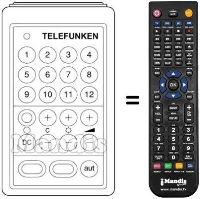 Mando a distancia equivalente SUPERSONIC 3001