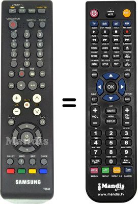 Mando a distancia equivalente Samsung SMT T5040 Mando a distancia equivalente Samsung SMT T5040