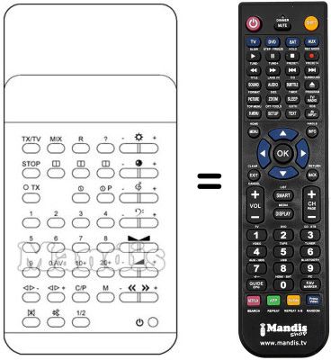 Replacement remote control TC 133
