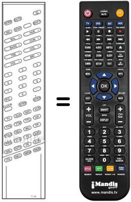 Replacement remote control TC 300