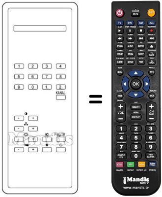 Replacement remote control TC 30 D