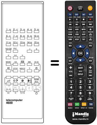 Replacement remote control Sinudyne FAUNO 1601