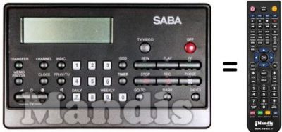 Mando a distancia equivalente TC 6740 I