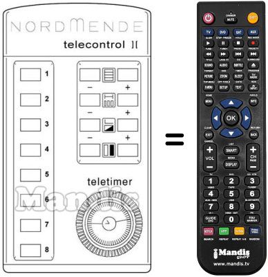 Replacement remote control 583.236 Replacement remote control 583.236