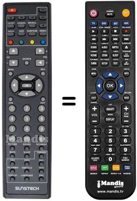 Comandament a distància equivalent Sunstech TL-RI1970