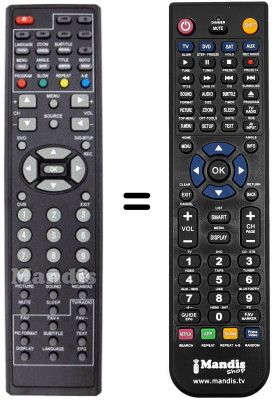 Replacement remote control LEIKER TL-XRI2275