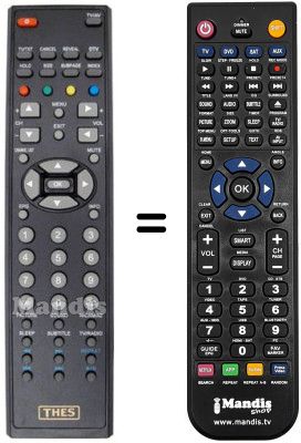 Replacement remote control THES TL 2258 BTP