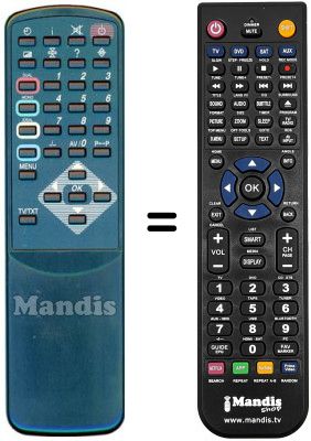 Mando a distancia equivalente Flint FL 2832