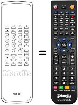 Replacement remote control TRC 001