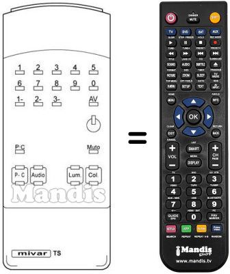 Replacement remote control TS