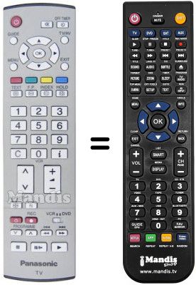 Comandament a distància equivalent National TX-29PN1 D