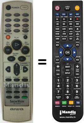 Comandament a distància equivalent Aiwa HV-FX990