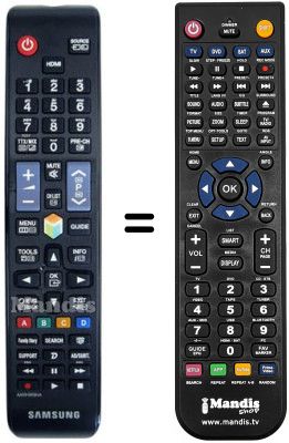 Replacement remote control Samsung UE 55ES6560