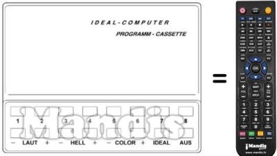 Comandament a distància equivalent UFB 7