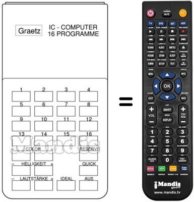 Comandament a distància equivalent UFB 8